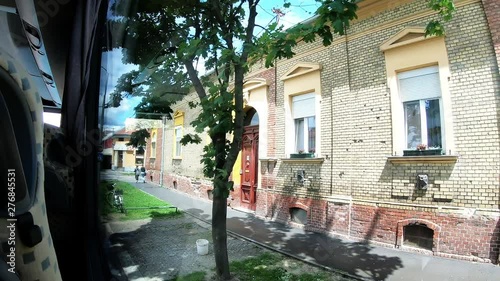 Bus Drive Trough City Of Osijek In Croatia