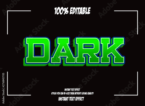 editable font, font effect style