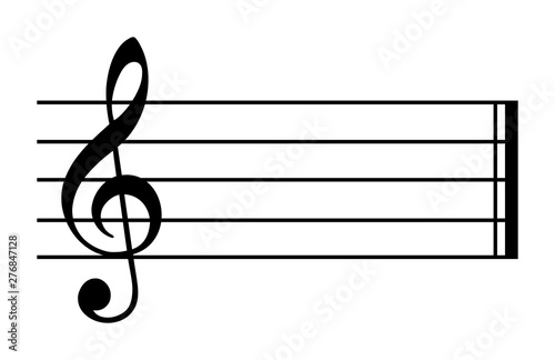 C major and A minor. Key of C. Major scale based on C. One of most common key signatures in western music. White keys on piano. No flats and no sharps. Relative key is A minor. Illustration. Vector. photo