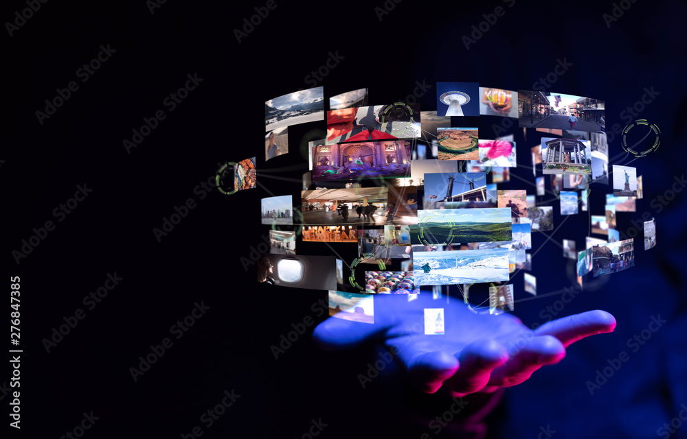 Internet broadband and multimedia streaming entertainment