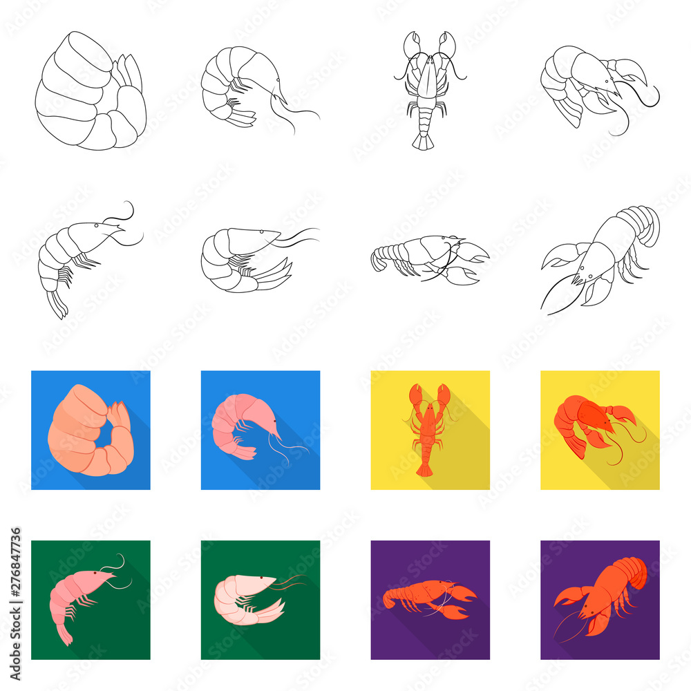 Isolated object of appetizer and ocean symbol. Collection of appetizer and delicacy stock symbol for web. Isolated object of appetizer and ocean symbol. Collection of appetizer and delicacy stock symbol for web.