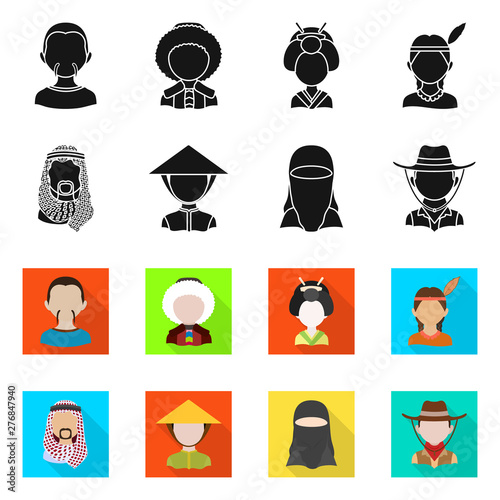 Isolated object of imitator and resident icon. Collection of imitator and culture vector icon for stock.