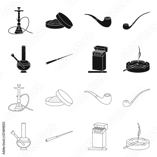 Vector design of refuse and stop symbol. Collection of refuse and habit stock symbol for web.