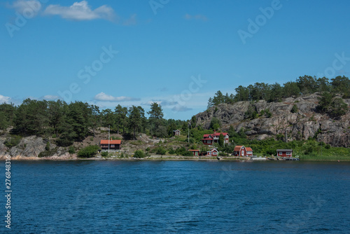 Islands in the Stockholm inner archipelago a sunny sommer day
