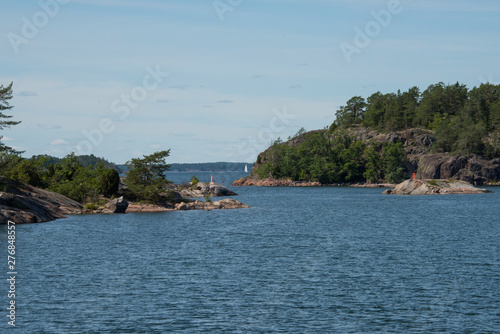 Islands in the Stockholm inner archipelago a sunny sommer day