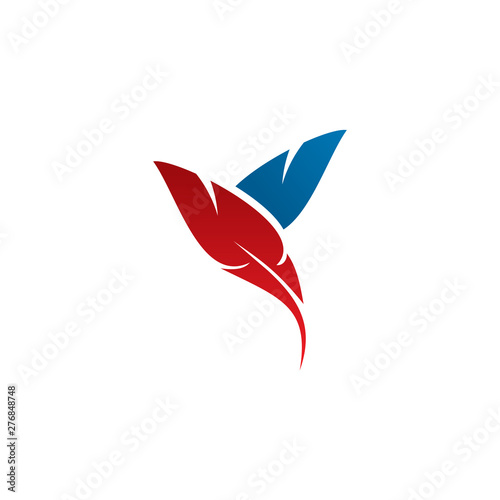 Free Download Feather pen logo design template - GFXLoad