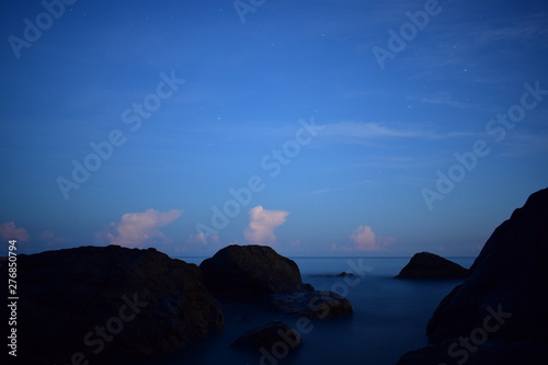 Black Sea at night in Crimea