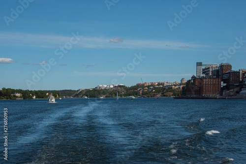 Houses and landscape at the inner harbor of Stockholm a summer day.  © Hans Baath