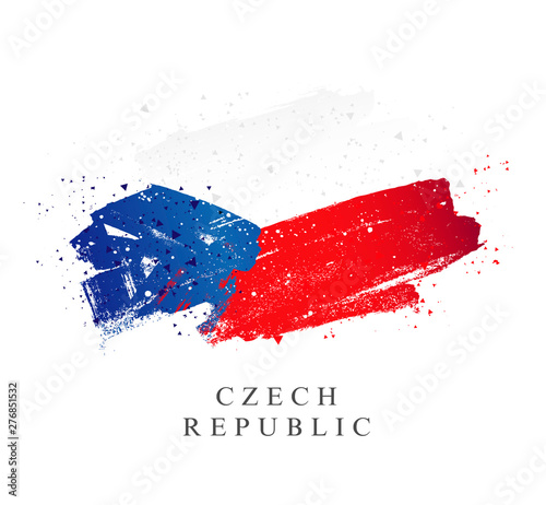 Flag of the Czech Republic. Vector illustration