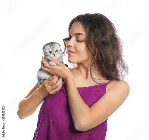 Beautiful young woman with ...