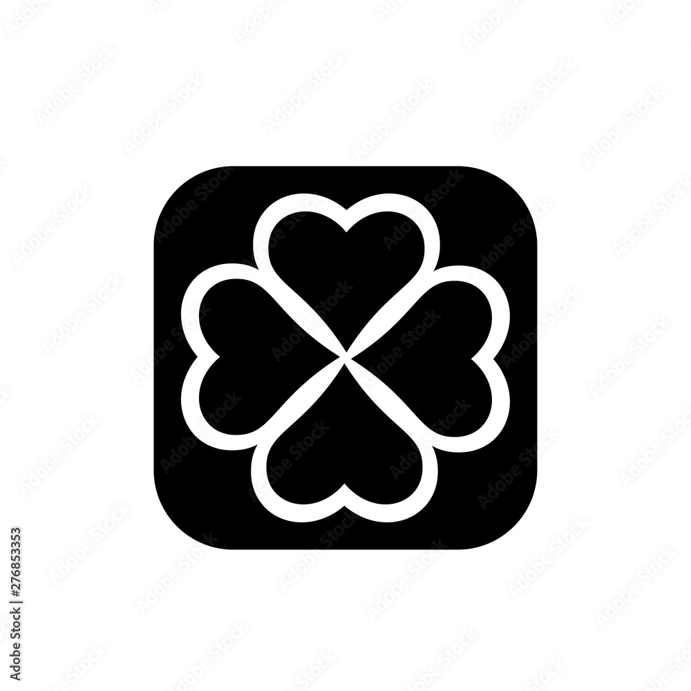 Clover symbol icon vector illustration Clover symbol icon vector illustration