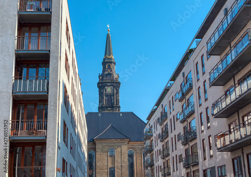 Photography view of Christians Kirke in Copenhagen
