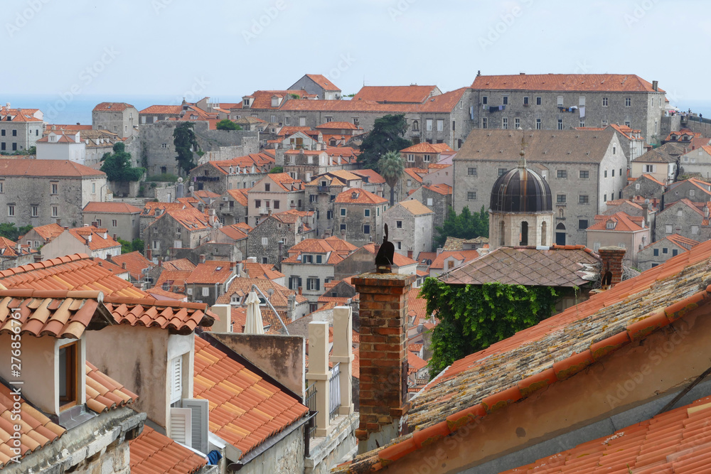 Panoramic view of Dubrovnik Old City, Croatia