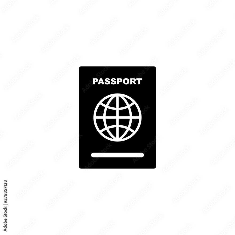 passport icon template vector illustration - vector