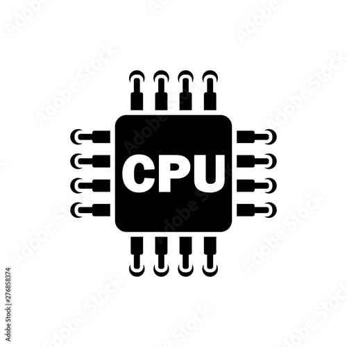 CPU symbol icon vector illustration