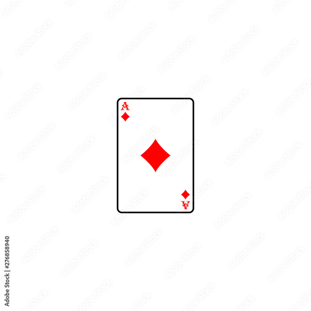 playing card icon template vector illustration - vector