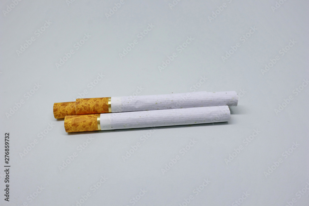 Clove cigarettes photographed with White Background, Indonesian