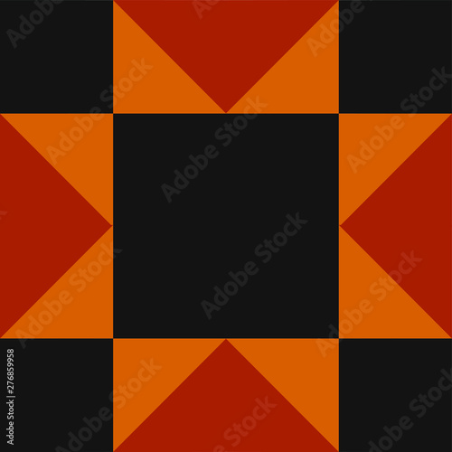Template with geometric pattern.  Background for finishing fabrics, prints on clothing, paper and handbags. Block for creating blankets, clothes, bags, flooring design for a room, mosaic, paving slabs
