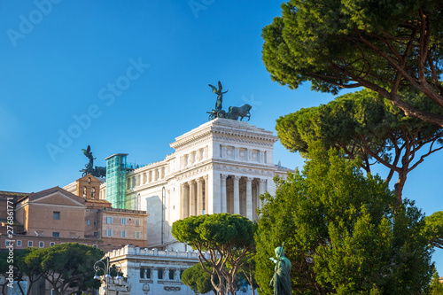 Ruins of the Roman Forum in Rome, Italy