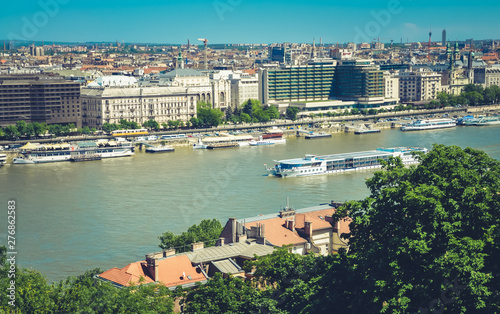 Urban landscape of Budabest city. Hungary. Panoramic view. photo