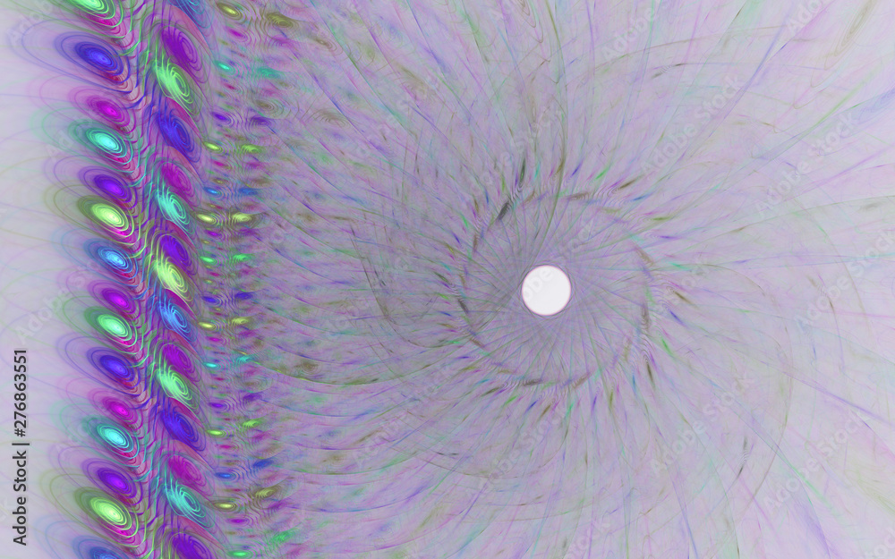 Obraz premium abstract chaotic fractal background 3D rendering illustration