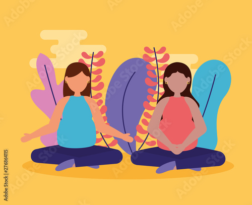 pregnancy and maternity scene flat