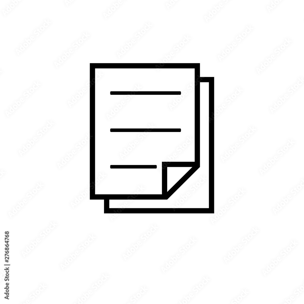 Document symbol icon vector illustration Document symbol icon vector illustration
