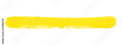 Breiter gelber Pinselstreifen als Banner