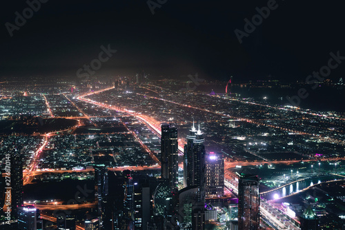 Colourful view of Dubai, United Arab Emirates