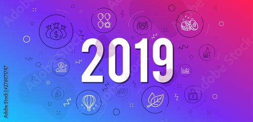 Infographic concept. Air balloon, Laureate medal and Investment icons simple set. Whiskey glass, Smile and Balloon dart signs. Leaf, Check investment and Lock symbols. Vector