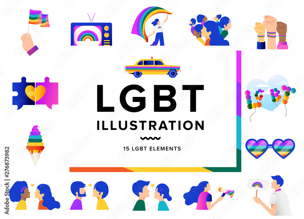 LGBT vector illustration