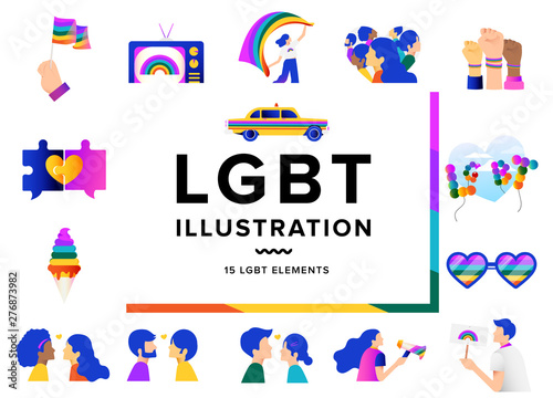 LGBT vector illustration