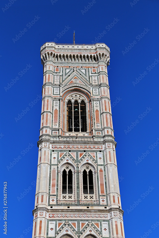 FLORENCE, ITALY - AUGUST 27, 2018: Florence Cathedral (Il Duomo di Firenze) on august 27, 2018 in Florence, Italy. Florence is the largest city in Tuscany and one of the most visited cities in Italy.