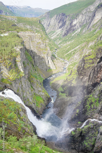 Voringsfossen Wasserfall in Eidfjord, Norwegen