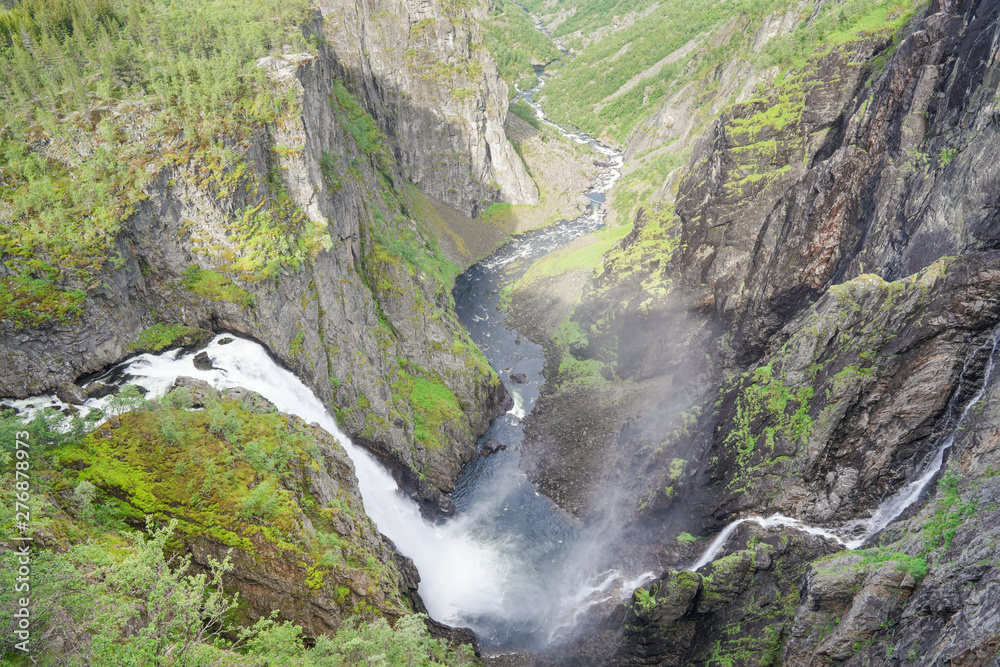 Voringsfossen Wasserfall in Eidfjord, Norwegen