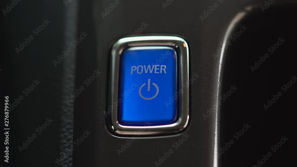 Power button in electric car