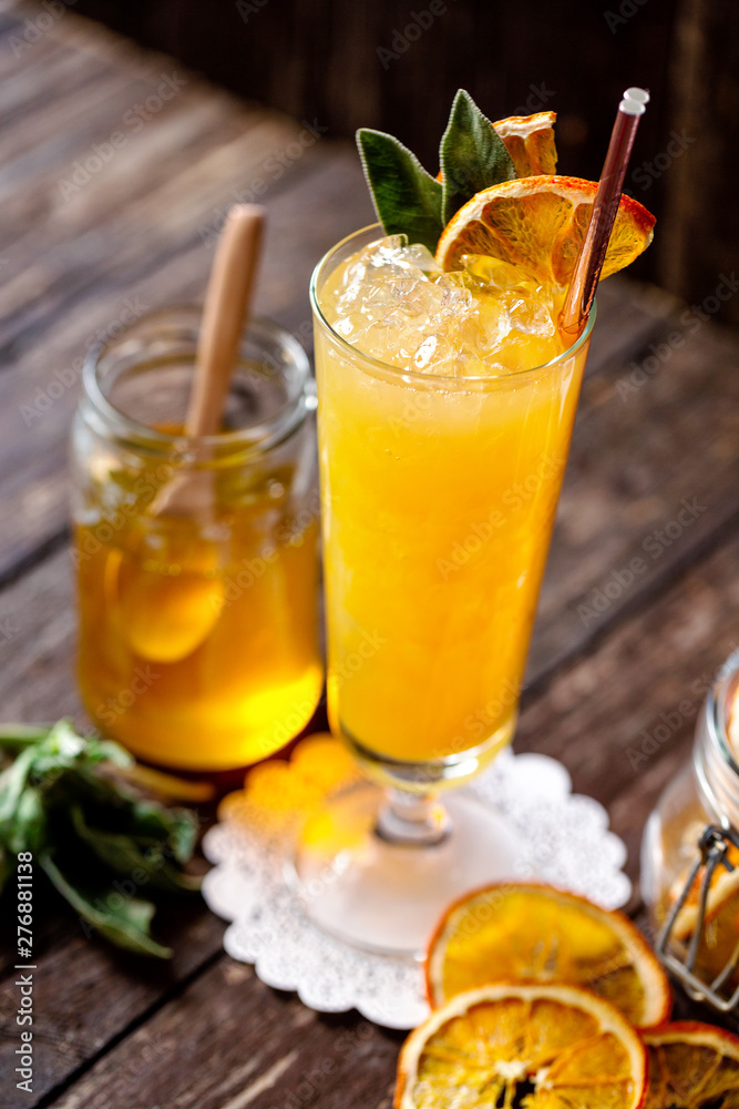 Tasty friends, liquor cocktail and its decoration Tasty friends, liquor cocktail and its decoration
