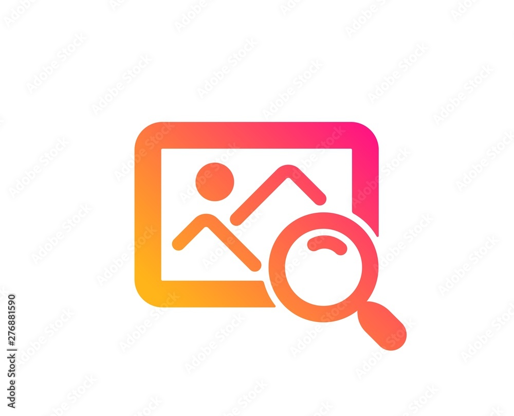 Search photo icon. Find image or picture sign. Classic flat style. Gradient search photo icon. Vector Search photo icon. Find image or picture sign. Classic flat style. Gradient search photo icon. Vector