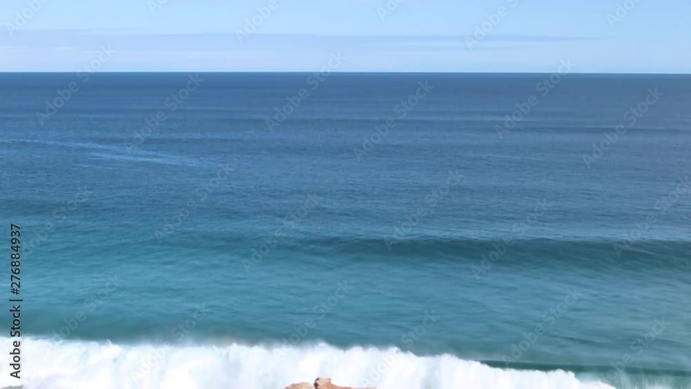 Waves crashing on remote ocean coastline on the Great Australian Bight Waves crashing on remote ocean coastline on the Great Australian Bight