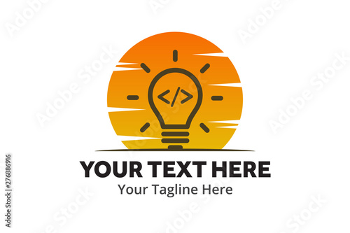 unique web developer simple logo creative design in flat style with color . web designer logo creative design for identity and community