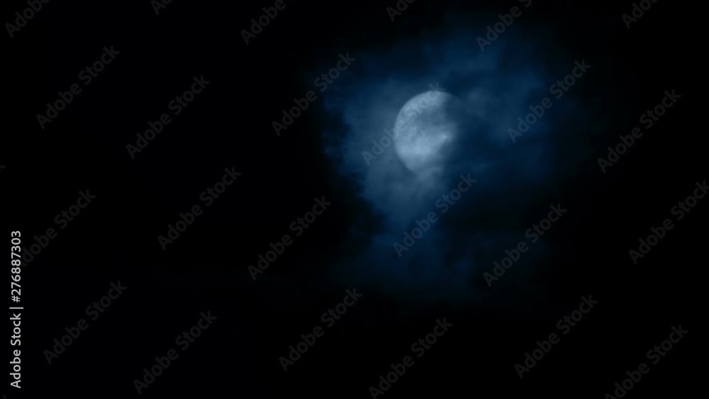 Dark Clouds Moving Over The Moon Dark Clouds Moving Over The Moon
