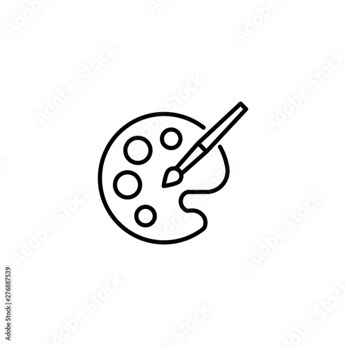 Simple palette line icon.