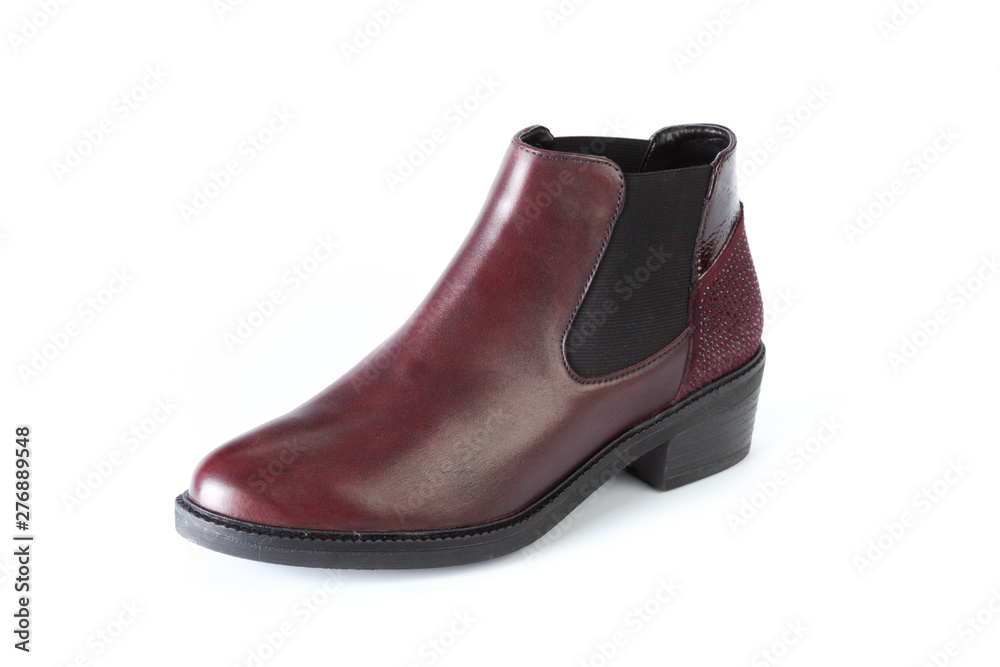 Male shoes ankle boots isolated on white background