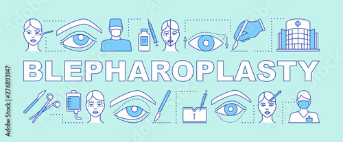 Blepharoplasty word concepts banner
