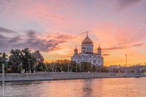 Sunset at the Cathedral of Christ the Savior