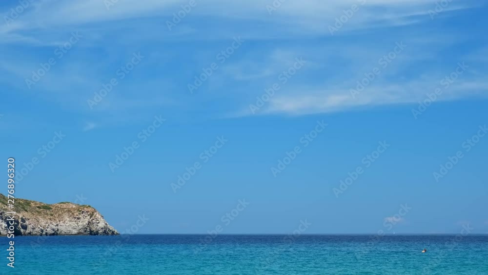 The beach of Firapotamos in Milos, Greece The beach of Firapotamos in Milos, Greece
