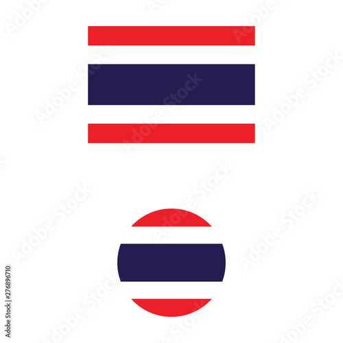 Free Download Thailand flag vector - GFXLoad