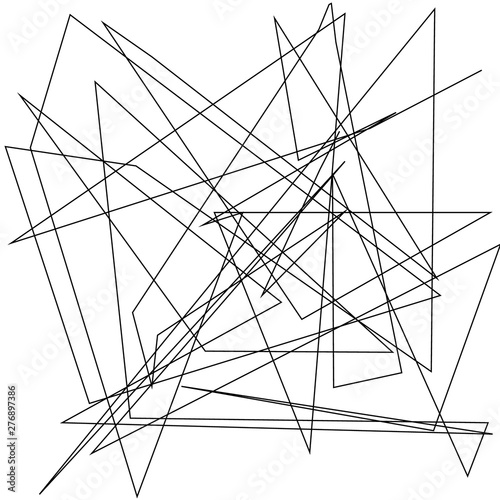 Asymmetrical texture with random chaotic lines