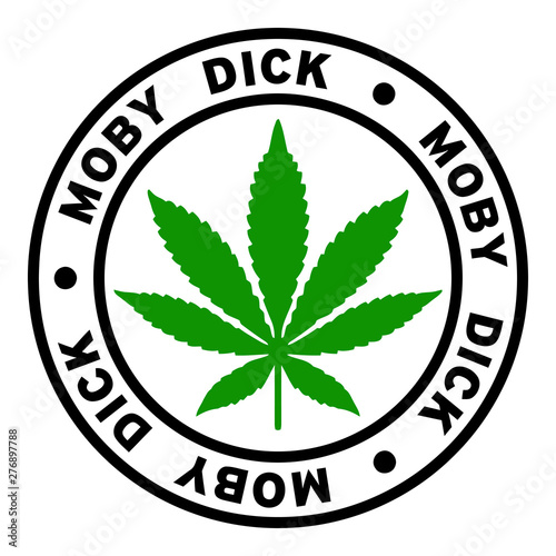Round Moby Dick Marijuana Strain Clipart