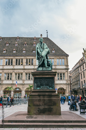 Monument to Johann Guttenberg in Strasbourg